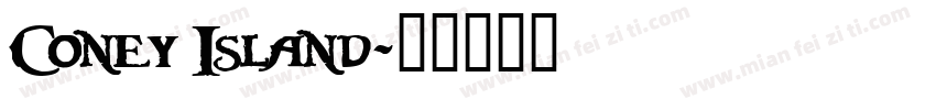 Coney Island字体转换